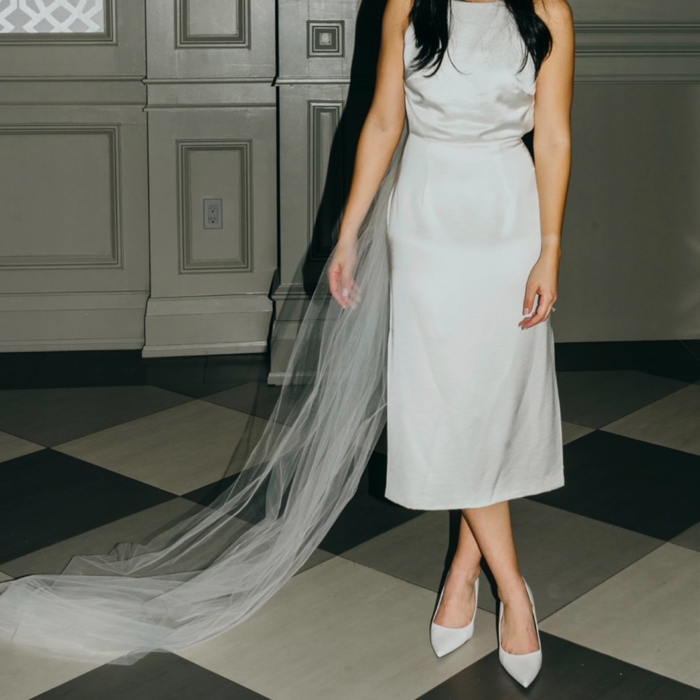 Sarah Seven - Elegant White open back dress -